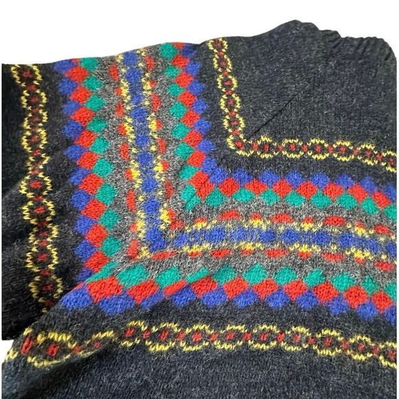 VTG Christopher Hayes Grandpacore Wool Knit Sweater Men’s Large Made in Scotland - Picture 13 of 16